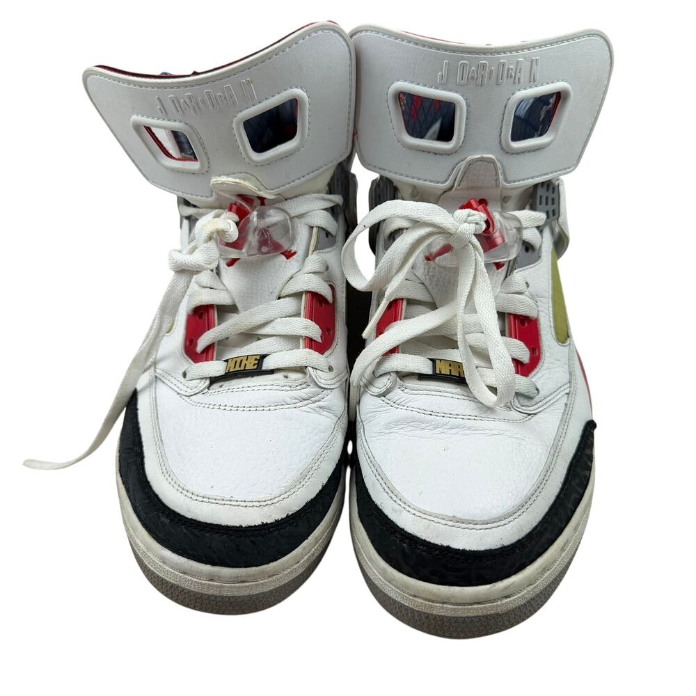 Nike Air Jordan Spizike White Fire Red Black Sneakers Size 12 - Picture 4 of 7